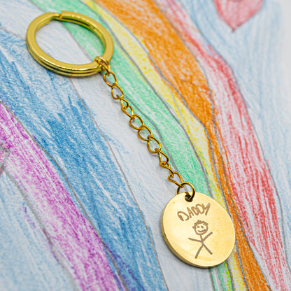 Personalized Keychain Handwritten Message 