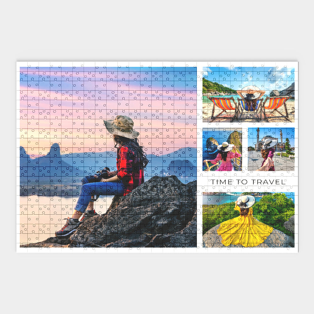 Personalized Photo Collage Puzzle – 500 Pieces